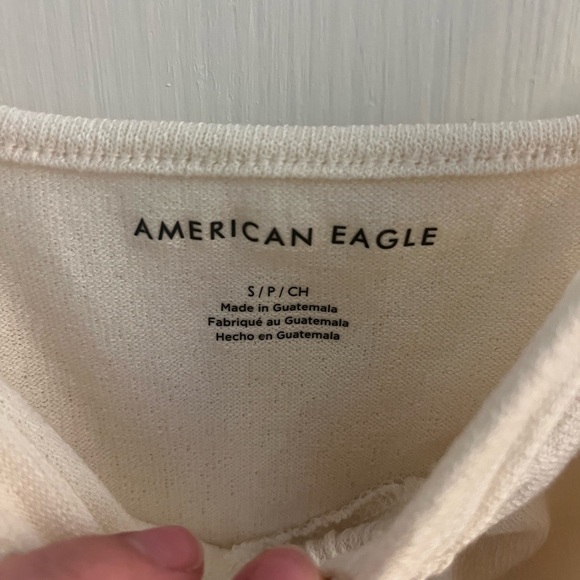 Brandy Ruched Floral Tee + AE Keyhole Crop Top Bundle –XS/S Y2K Cottage Core - Picture 8 of 9